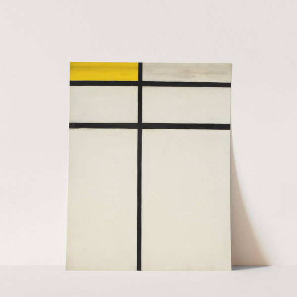 Composition with Double Line and Yellow (1934) by Piet Mondrian