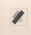 Composition with Four Black, One White, and Two Grey Elements