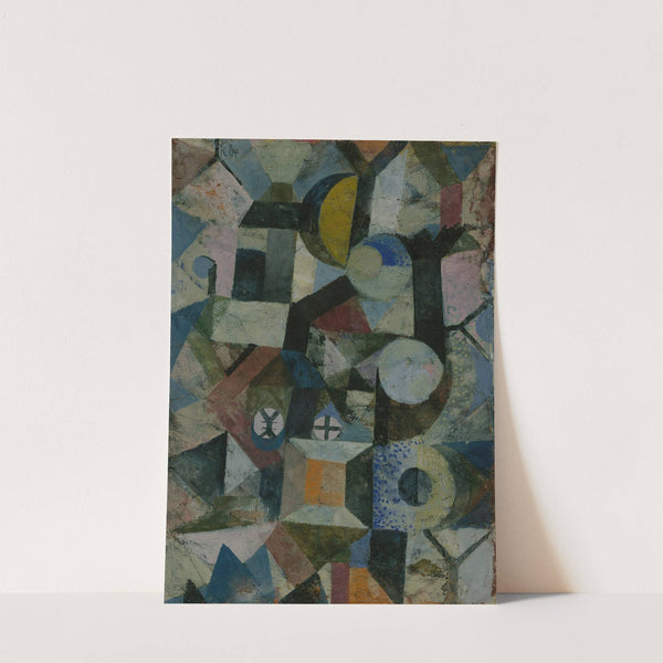 Composition with the Yellow Half-Moon and the Y by Paul Klee