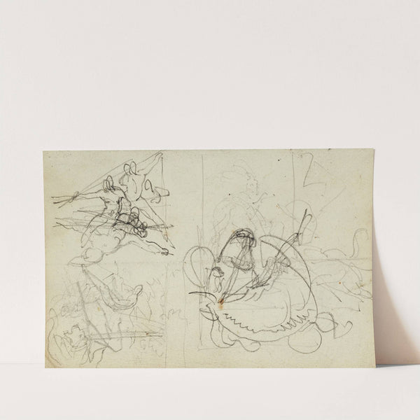 Compositional studies by Théodore Géricault