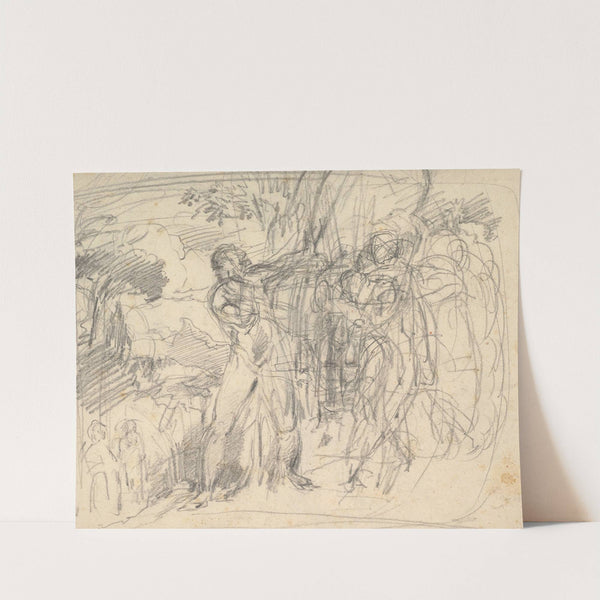 Compositional Study for 'Comus–The Measure' by George Richmond