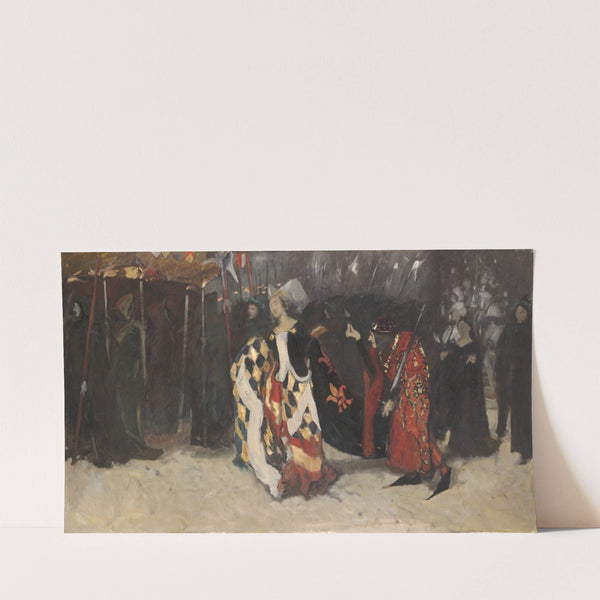 Compositional Study, for Richard, Duke of Gloucester, and the Lady Anne (ca. 1895–1896) by Edwin Austin Abbey