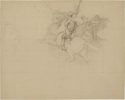 Compositional Study of a Charging Algerian Horseman