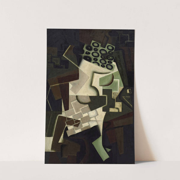 Compotier et nappe à carreaux (Fruit Dish on a Checkered Tablecloth) by Juan Gris