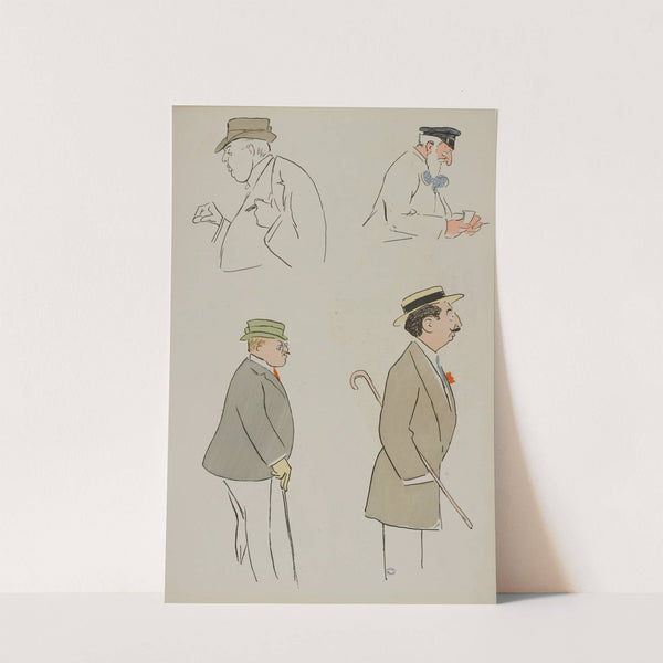 comte de Palikao, M Boin, M de Villeroy, Marquis de Paris (1912) by Georges Goursat (Sem)
