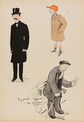 Comte Louis de Clermond Tonnerre, le jockey French et Meunier, ex-jockey