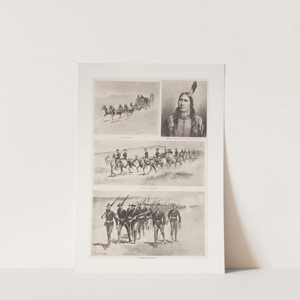 Concentrating troops on the northern Indian agencies (1890) by Frederic Remington