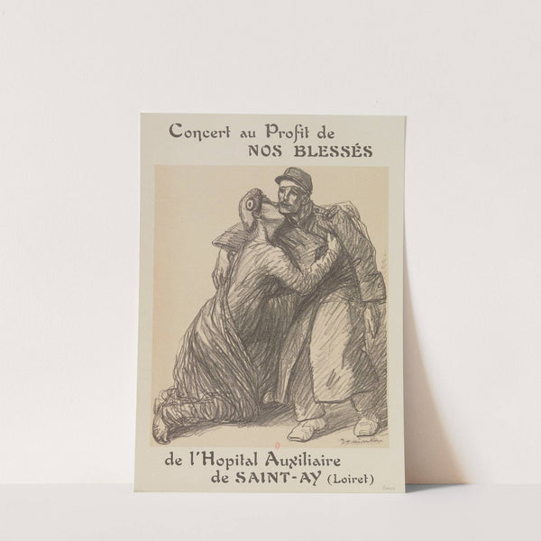 Concert au profit de nos blessés de l’Hopital Auxiliaire de Saint-Ay (Loiret) (1915) by Théophile Alexandre Steinlen