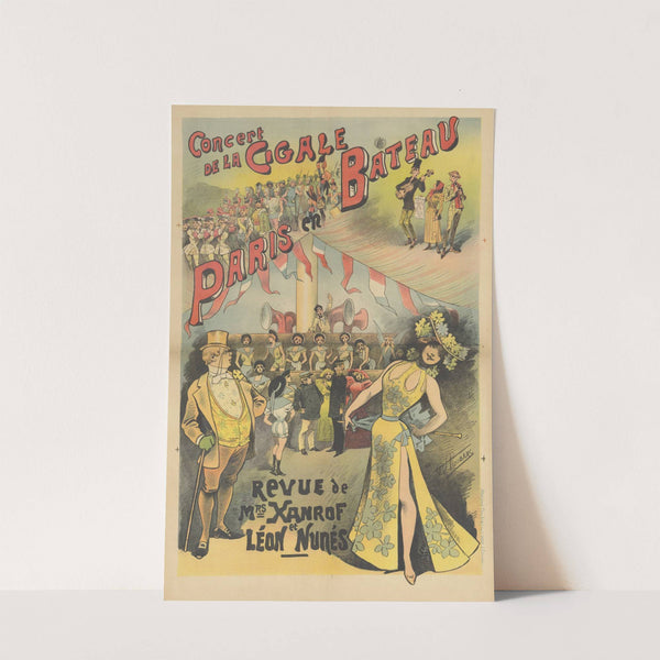 Concert de la Cigale. Paris en bateau, revue de Mrs Xanrof et Léon Nunés (1890) by Alfred Choubrac