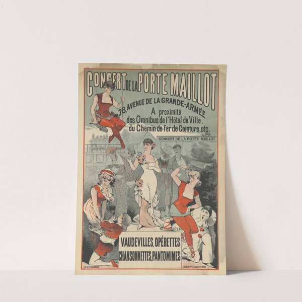 Concert de la Porte Maillot (1880) by Lith. A. Thomas