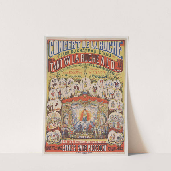 Concert de la Ruche, place du Chateau d’Eau. Tant va la ruche à l’o. revue de fin d’année (1879) by Imp. Charles Lévy