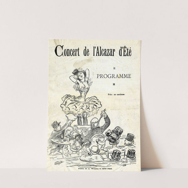 Concert de l’Alcazar d’été by Adolphe Léon Willette