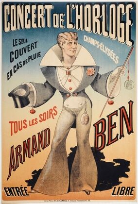 Concert De L’horloge Champs-Elysees Le Seul Couvert En Cas De Pluie Tous Les Soirs Armand Ben (1880-1900)