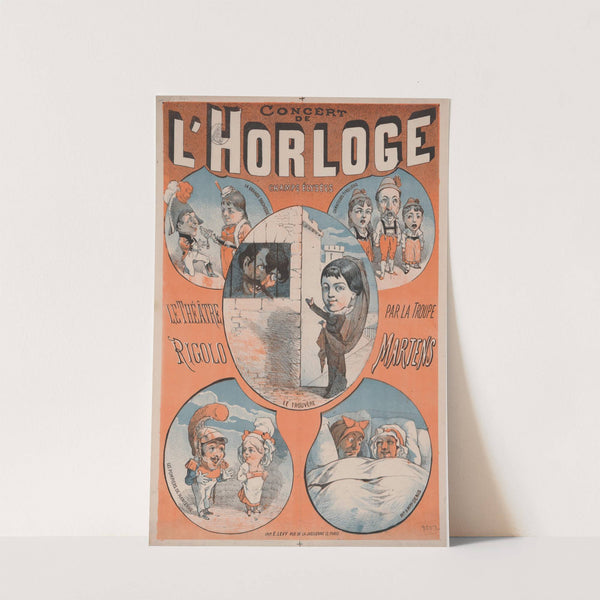 Concert de l’Horloge. Le Théâtre rigolo par la troupe Martens (1879) by Imp. Emile Lévy
