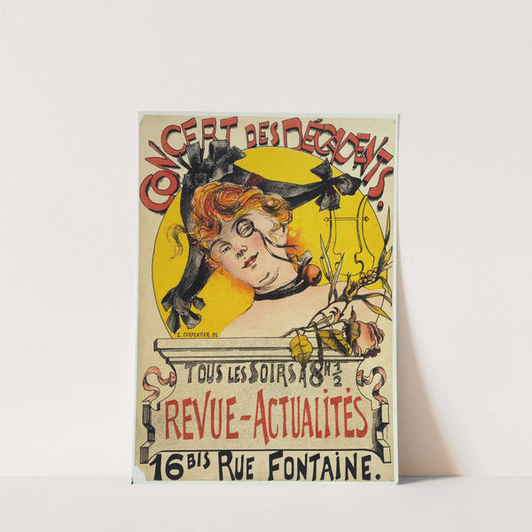 Concert Des Decadents Tous Les Soirs A 8h 12 Revue-Actualites (1891) by E. Carpentier
