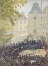 Concert donné aux blessés dans la cour de l’hôpital militaire du Val-de-Grâce