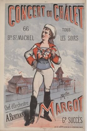 Concert du Châlet. Bd St Michel, 66. Mlle Margot (1877)