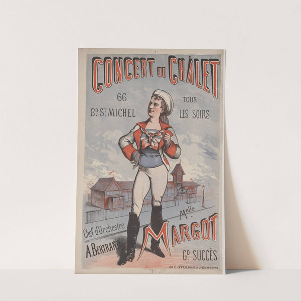 Concert du Châlet. Bd St Michel, 66. Mlle Margot (1877) by Imp. Emile Lévy