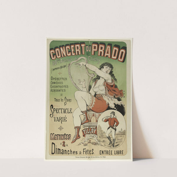 Concert Du Prado 50 Bis. Avenue De Clichy (Impasse Helene) Operettes Comedies Excentricites Acrobates Tous Les So (1882-1888) by Imp. Charles Lévy