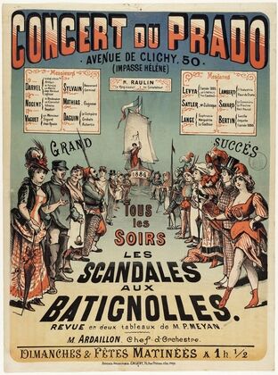 Concert Du Prado – Les Scandales Aux Batignolles (1882-1888)