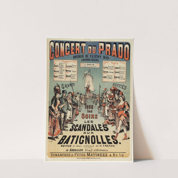 Concert Du Prado – Les Scandales Aux Batignolles (1882-1888) by Imp. Charles Lévy