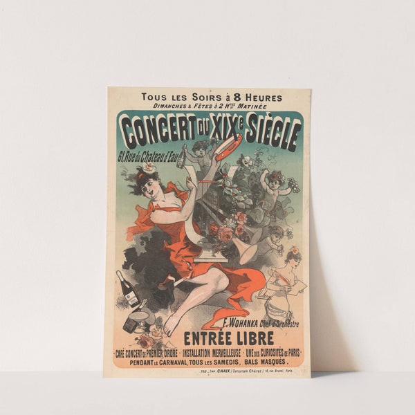 Concert du XIXe siècle… F. Wohanka chef d’orchestre (1882) by Jules Chéret