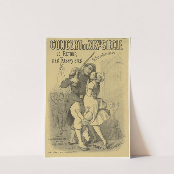Concert du XIXè siècle. Le retour des réservistes (1877) by Imp. Emile Lévy