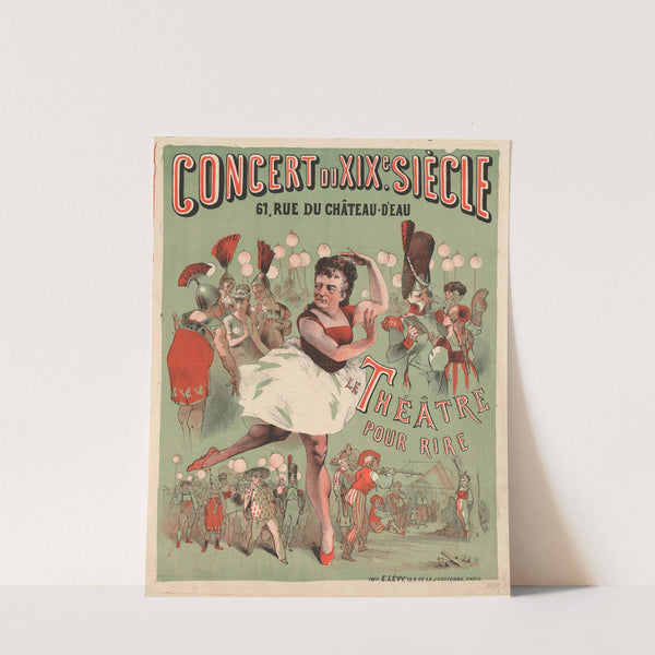 Concert du XIXe siècle… Le Théatre pour rire (1877) by Imp. Emile Lévy