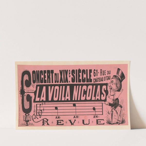 Concert du XIXè siècle… Les voilà Nicolas (1879) by Imp. Charles Lévy