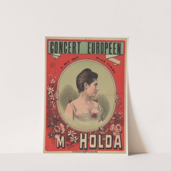 Concert Européen, 5 rue Biot (Place Clichy). Mlle Holda (1890) by Imp. Charles Lévy