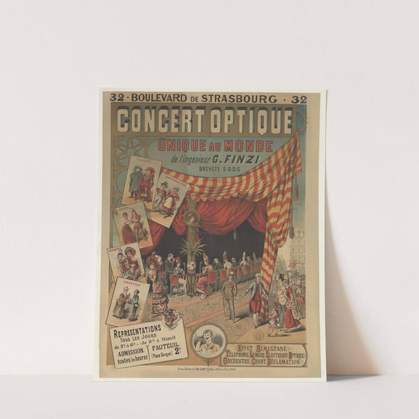 Concert optique unique au monde de l’ingénieur G. Finzi. Représentations tous les jours (1882-1888) by Imp. Charles Lévy