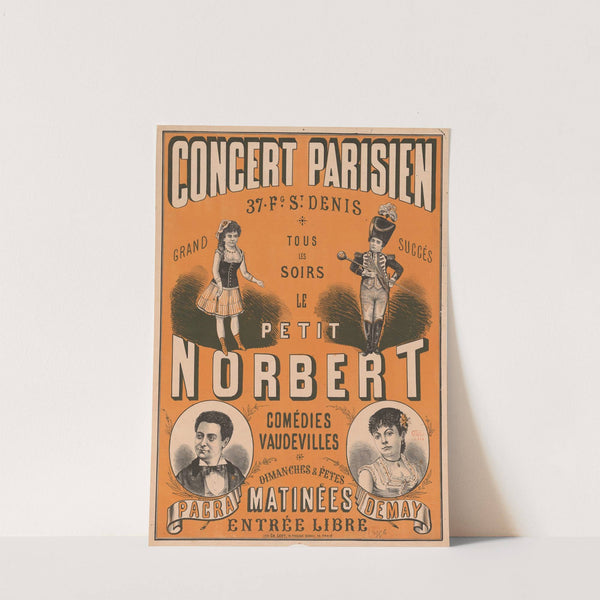 Concert-Parisien… Le Petit Norbert, comédie nouvelles… Pacra, Demay (1880) by Imp. Charles Lévy
