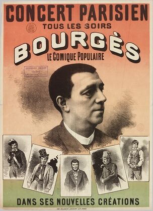 Concert Parisien Tous Les Soirs Bourges Le Comique Populaire Dans Ses Nouvelles Creations (1880-1900)
