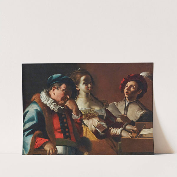 Concertino With A Clavicord Player by Mattia Preti