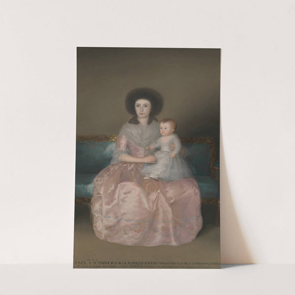Condesa de Altamira and Her Daughter, María Agustina (1787–88) by Francisco de Goya
