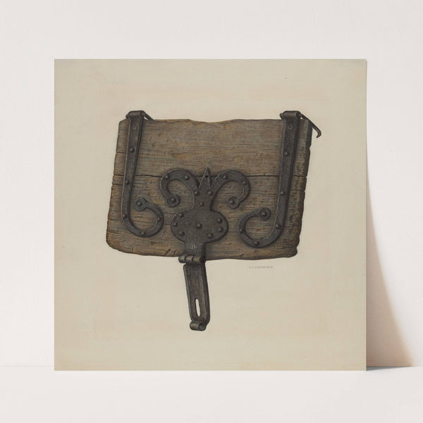 Conestoga Wagon Tool Box Lid by Austin L. Davison