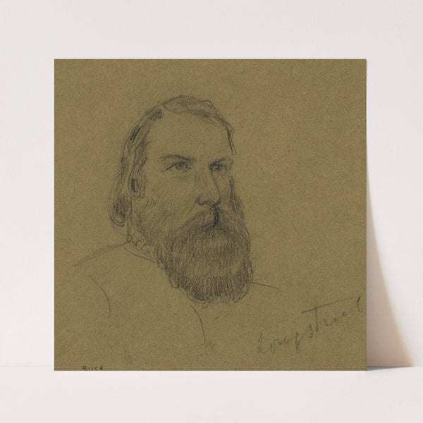 Confederate General James Longstreet (1861-1865) by Alfred Rudolph Waud