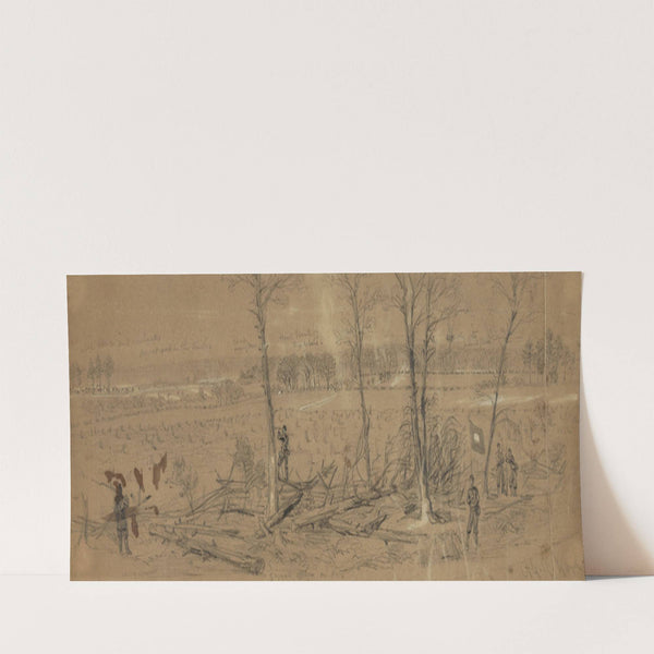 Confederate works near Yorktown (1862) by Alfred Rudolph Waud