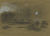 Confederates advancing to the capture of disabled guns. Gaines Mills