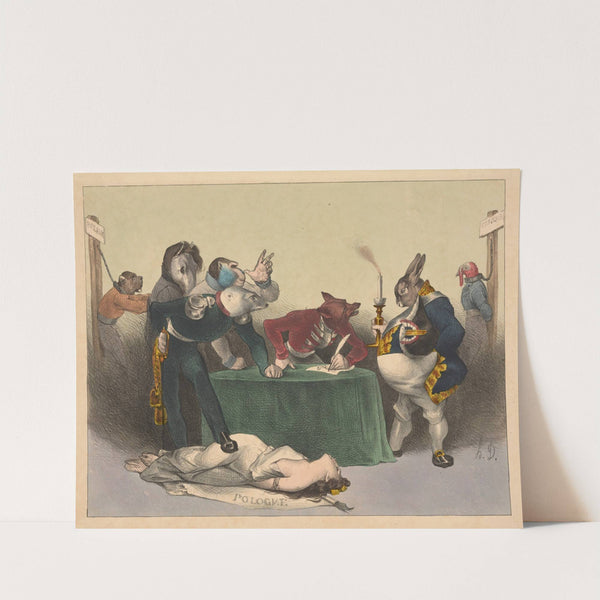 Conference in London (1832) by Honoré Daumier