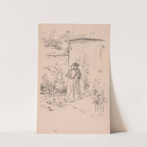 Confidence in the Garden (1894) by James Abbott McNeill Whistler