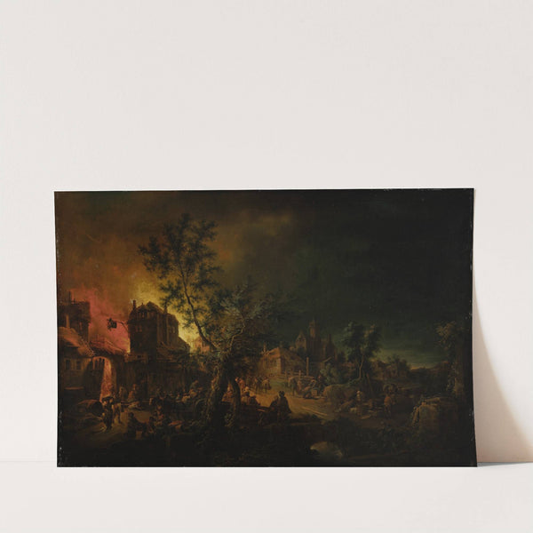 Conflagration at Night (1762-1769) by Johann Georg Trautmann