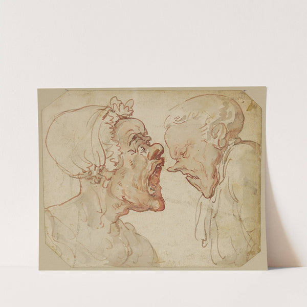 Confronting caricatures by Thomas Rowlandson