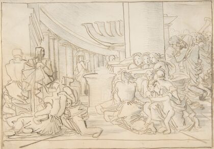 Congregation in a Temple