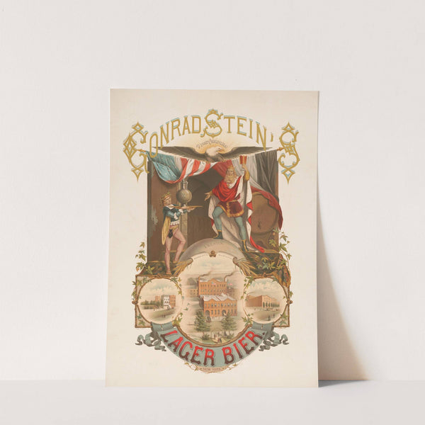 Conrad Stein’s lager bier (1877) by Wittemann Bros.