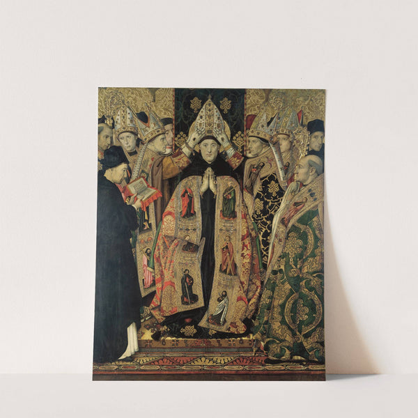 Consecration of Saint Augustine by Jaume Huguet