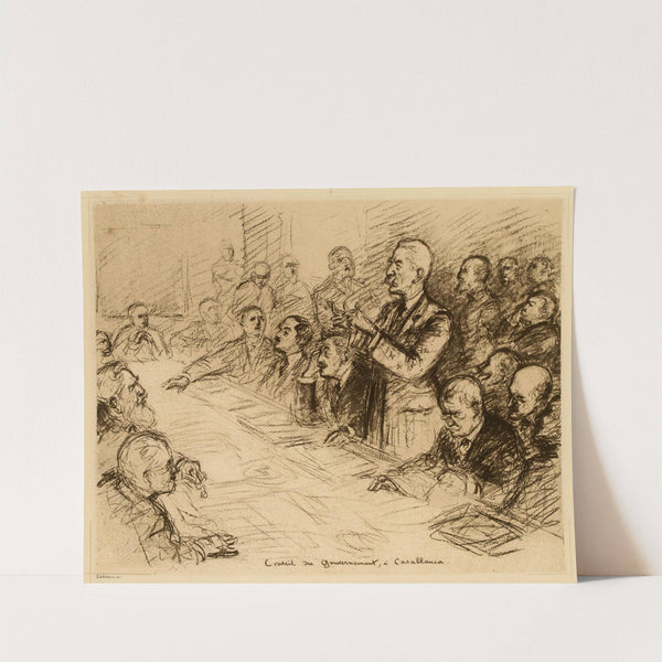 Conseil du Gouvernement, à Casablanca. (1922) by Noël Dorville