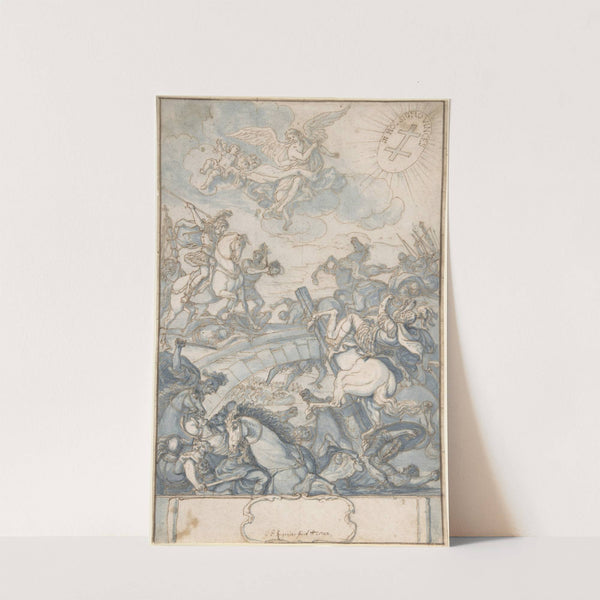 Constantine’s Battle at the Milvian Bridge (1722) by Georg Philipp Rugendas the Elder