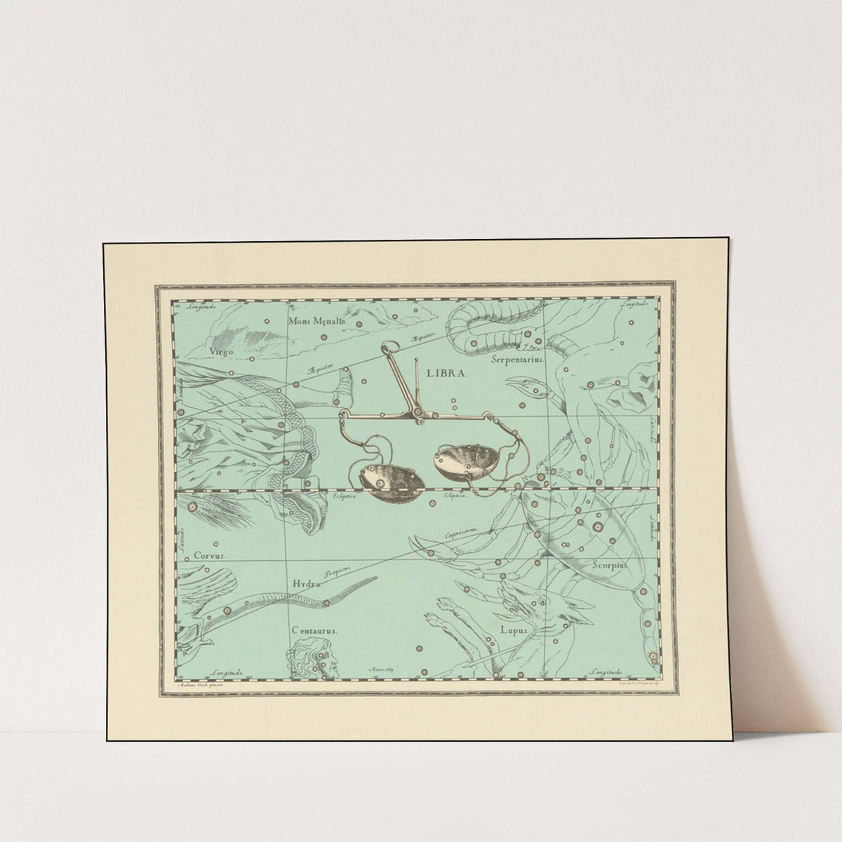 Constellation map – Libra (1900)