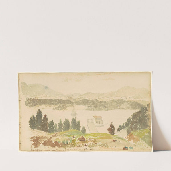 Constitution Island and Foundry from West Point, New York (c. 1837) by Seth Eastman